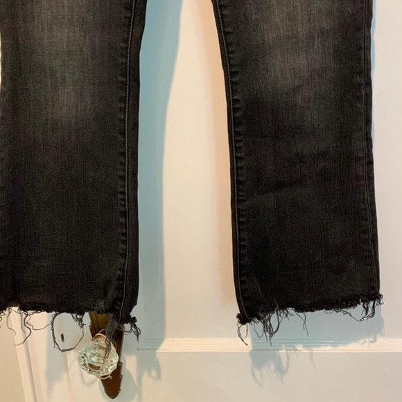 Madewell Curvy Cali Demi Boot Cut Jeans Raw Hem Size 25P Petite - Picture 4 of 5